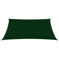 Parasole a Vela Oxford Rettangolare 4x5 m Verde Scuro 135491