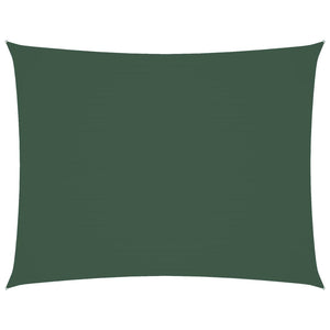 Parasole a Vela Oxford Rettangolare 5x7 m Verde Scuro 135495