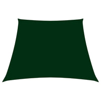 Parasole a Vela in Tela Oxford a Trapezio 2/4x3 m Verde Scuro