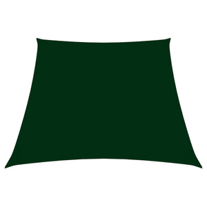 Parasole a Vela in Tela Oxford a Trapezio 2/4x3 m Verde Scuro