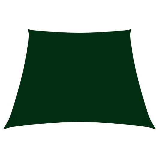 Parasole a Vela in Tela Oxford a Trapezio 2/4x3 m Verde Scuro