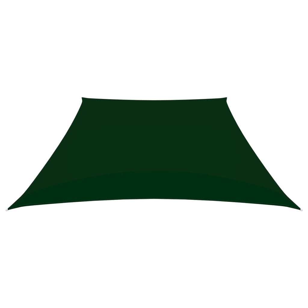 Parasole a Vela in Tela Oxford a Trapezio 2/4x3 m Verde Scuro