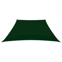 Parasole a Vela in Tela Oxford a Trapezio 2/4x3 m Verde Scuro cod 9104