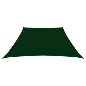 Parasole a Vela in Tela Oxford a Trapezio 2/4x3 m Verde Scuro cod 9104