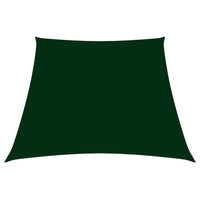 Parasole a Vela in Tela Oxford a Trapezio 3/5x4 m Verde Scuro