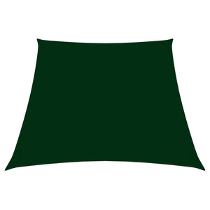 Parasole a Vela in Tela Oxford a Trapezio 3/5x4 m Verde Scuro