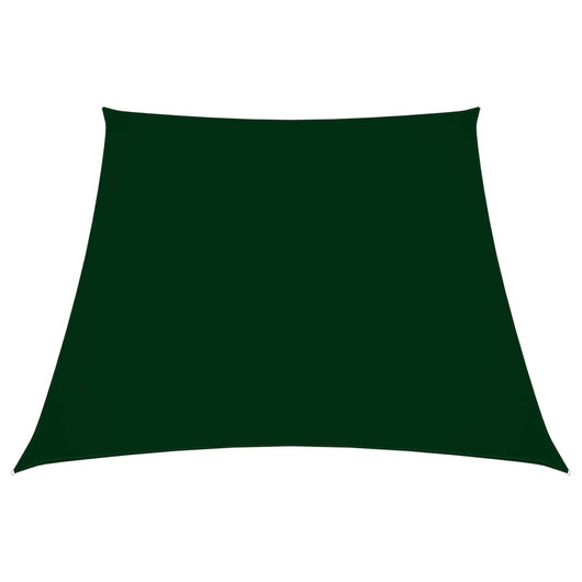 Parasole a Vela in Tela Oxford a Trapezio 3/5x4 m Verde Scuro