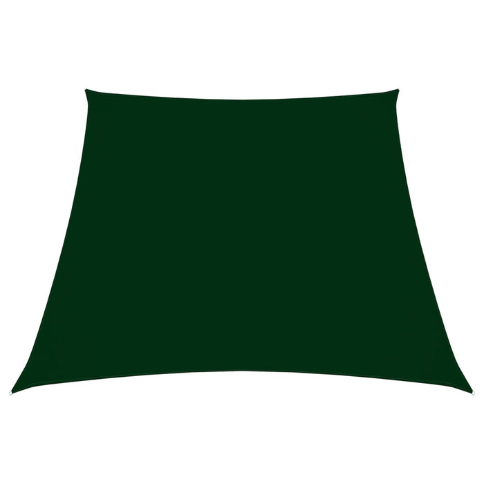 Parasole a Vela in Tela Oxford a Trapezio 3/5x4 m Verde Scuro