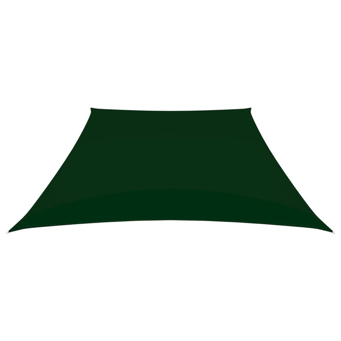 Parasole a Vela in Tela Oxford a Trapezio 3/5x4 m Verde Scuro 135518