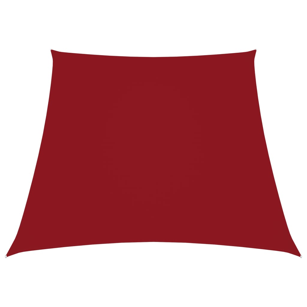 Parasole a Vela in Tela Oxford a Trapezio 2/4x3 m Rosso