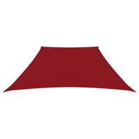 Parasole a Vela in Tela Oxford a Trapezio 2/4x3 m Rosso