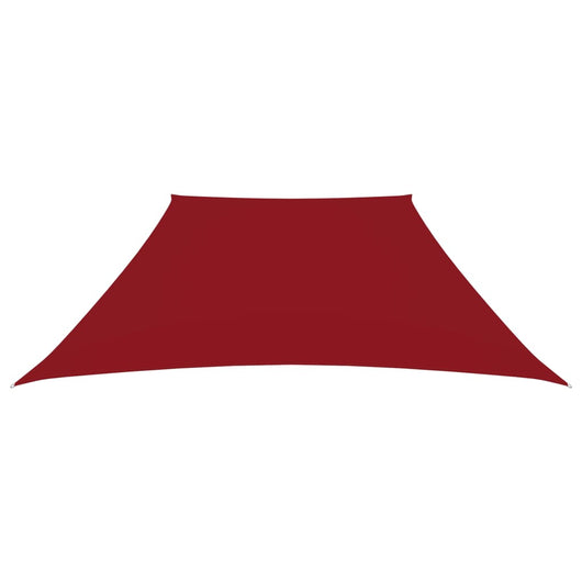 Parasole a Vela in Tela Oxford a Trapezio 2/4x3 m Rosso 135681