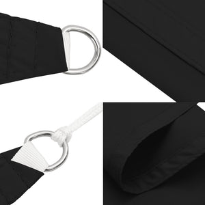 Parasole a Vela Oxford Rettangolare 2x5 m Nero