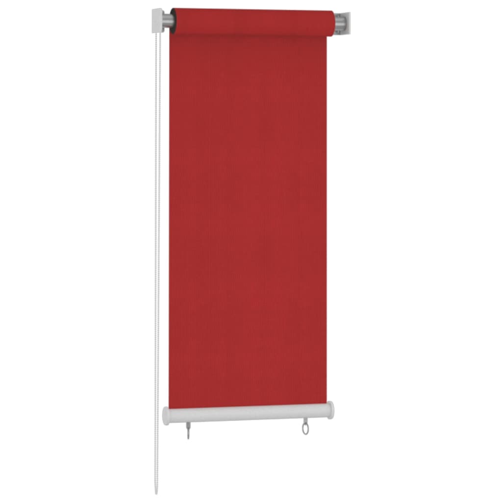 Tenda a Rullo per Esterni 60x140 cm Rosso in HDPE