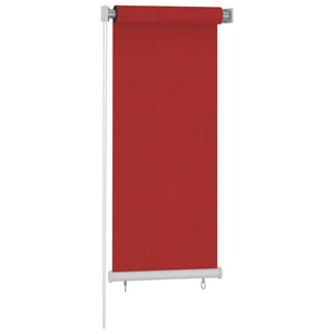 Tenda a Rullo per Esterni 60x140 cm Rosso in HDPE 312887