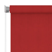 Tenda a Rullo per Esterni 60x140 cm Rosso in HDPE