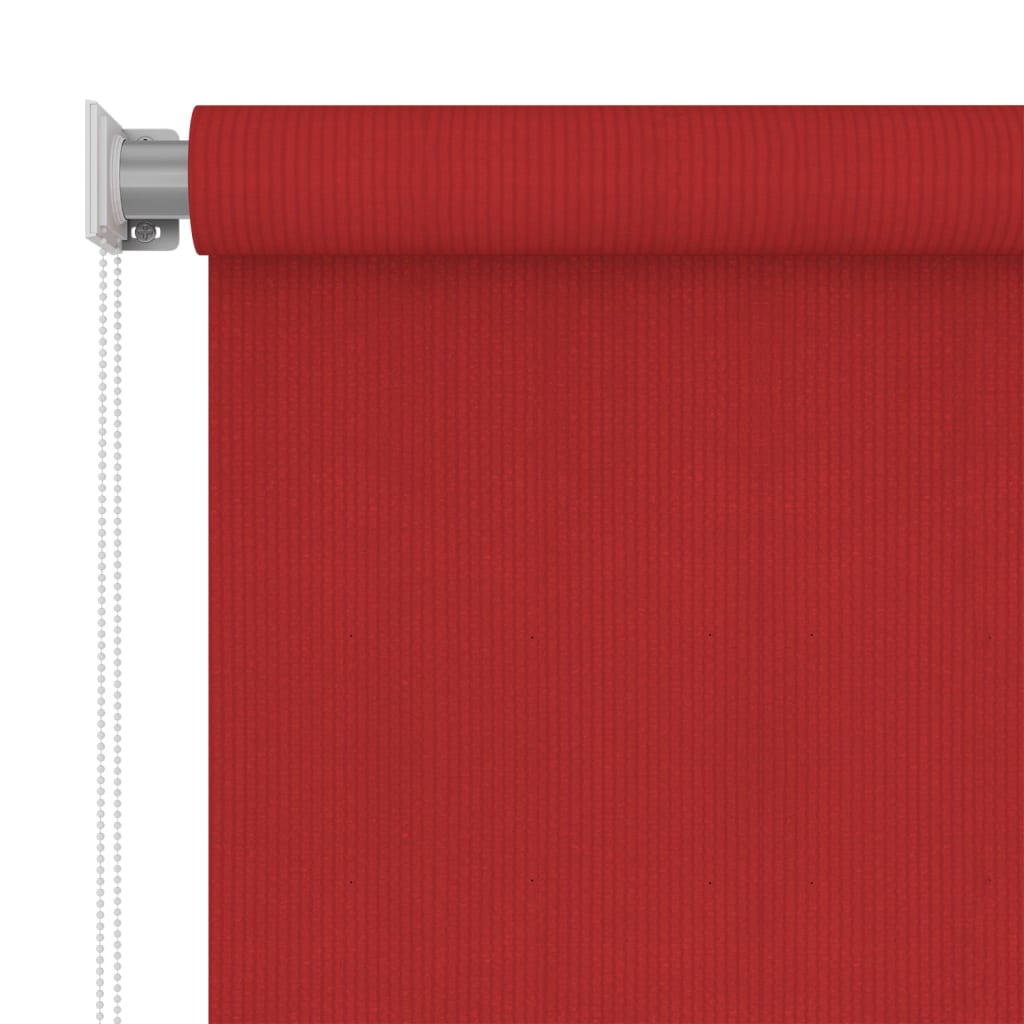 Tenda a Rullo per Esterni 60x140 cm Rosso in HDPE 312887