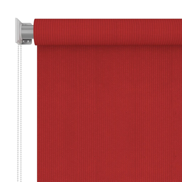 Tenda a Rullo per Esterni 60x140 cm Rosso in HDPE 312887