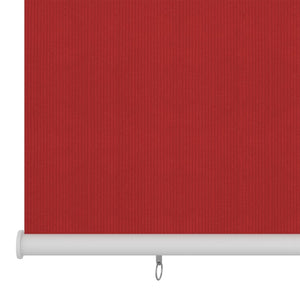 Tenda a Rullo per Esterni 60x140 cm Rosso in HDPE 312887