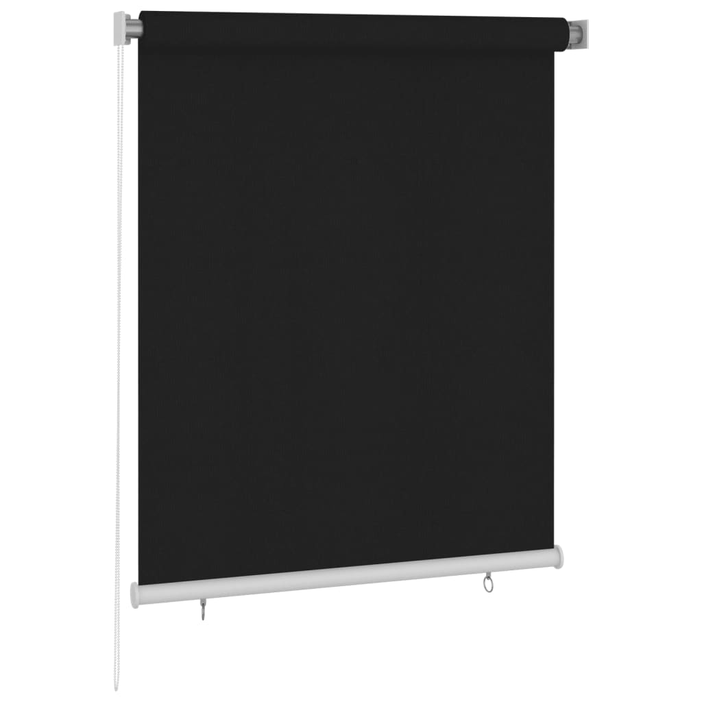 Tenda a Rullo per Esterni 120x140 cm Nera 