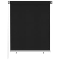 Tenda a Rullo per Esterni 120x140 cm Nera 