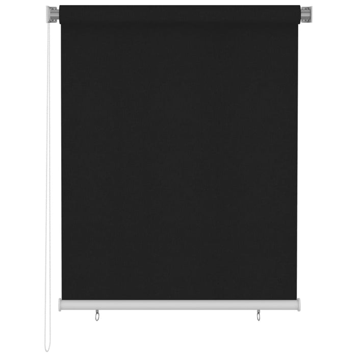 Tenda a Rullo per Esterni 120x140 cm Nera 