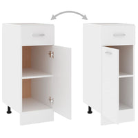 Armadio con Cassetto Bianco 30x46x81,5 cm in Legno Multistrato 801204