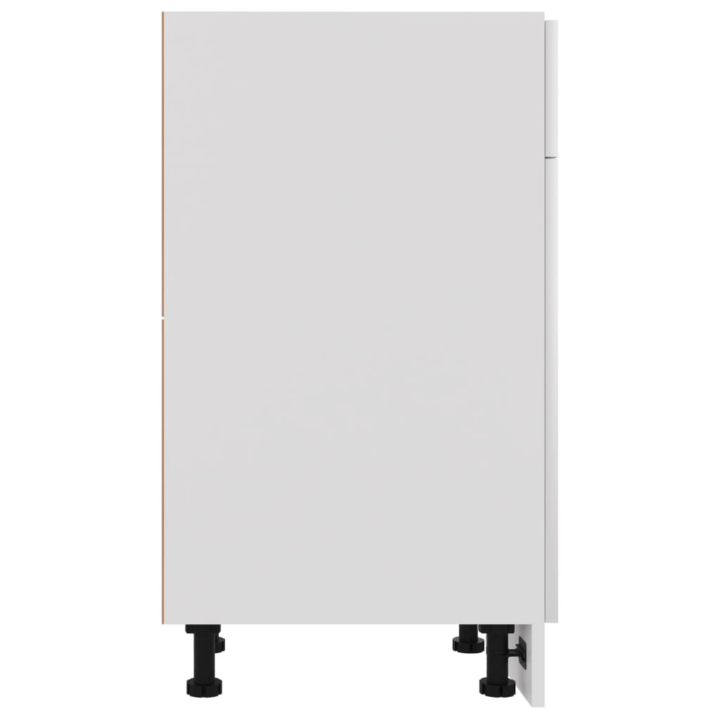 Armadio con Cassetto Bianco Lucido 30x46x81,5 cm in Truciolato 801209