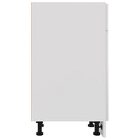 Armadio con Cassetto Bianco Lucido 30x46x81,5 cm in Truciolato 801209