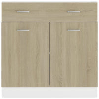 Armadio con Cassetto Rovere Sonoma 80x46x81,5 cm in Truciolato 801239