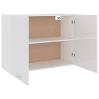 Armadio Sospeso Bianco Lucido 80x31x60 cm in Truciolato 801281