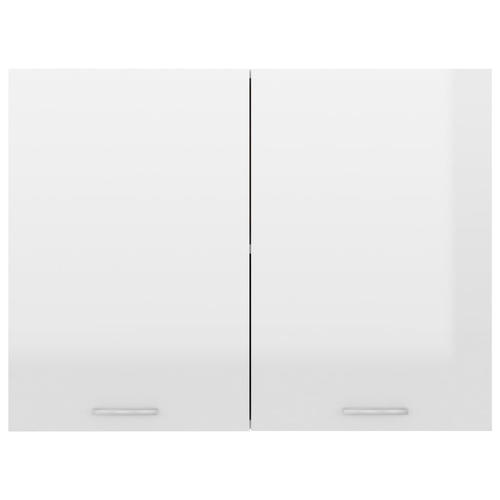 Armadio Sospeso Bianco Lucido 80x31x60 cm in Truciolato 801281