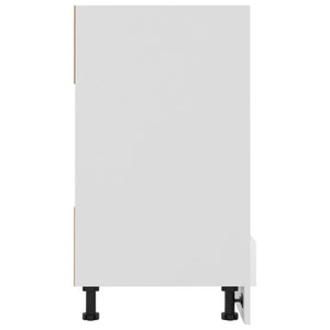 Armadio per Forno Bianco Lucido 60x46x81,5 cm in Truciolato cod mxl 75945