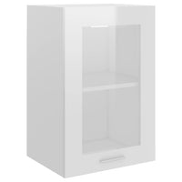 Mobile Pensile con Vetro Bianco Lucido 40x31x60 cm Multistratocod mxl 97263