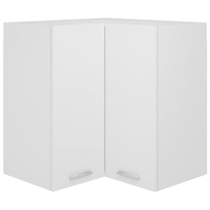 Pensile Angolare Bianco 57x57x60 cm in Legno Multistrato 802537