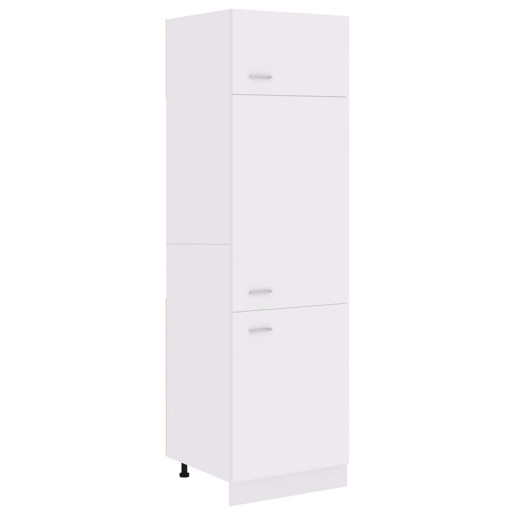 Mobile per Frigo Bianco 60x57x207 cm Legno Multistrato 802538