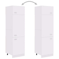 Mobile per Frigo Bianco 60x57x207 cm Legno Multistrato 802538