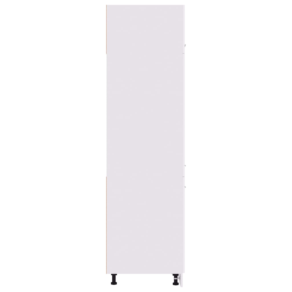 Mobile per Frigo Bianco 60x57x207 cm Legno Multistrato 802538