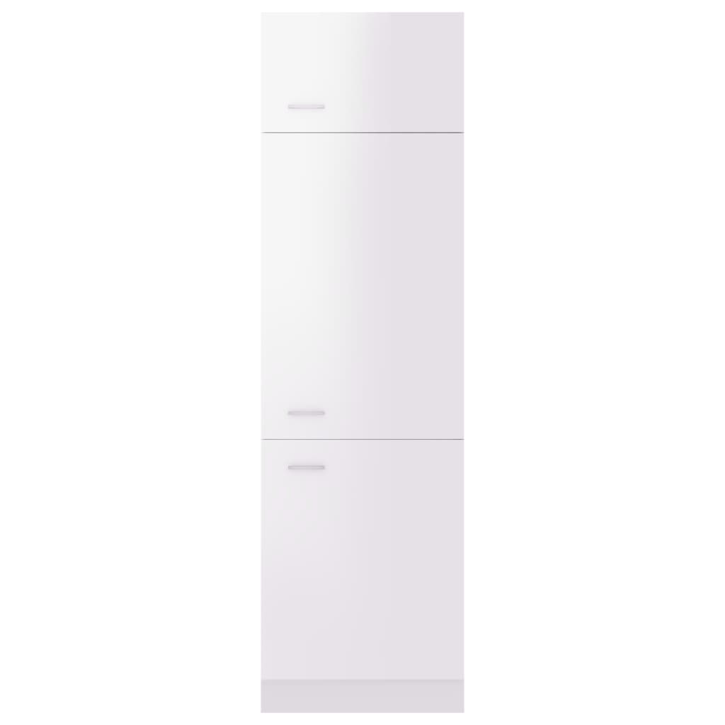 Armadio per Frigo Bianco Lucido 60x57x207 cm in Truciolato cod mxl 72421