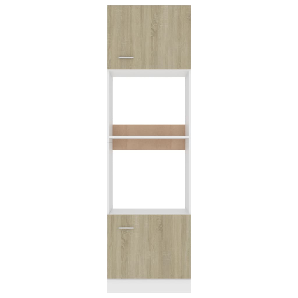 Armadio per Microonde Rovere Sonoma 60x57x207 cm in Truciolato cod mxl 64868