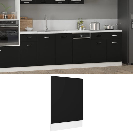 Pannello per Lavastoviglie Nero 45x3x67 cm Truciolato cod mxl 63048