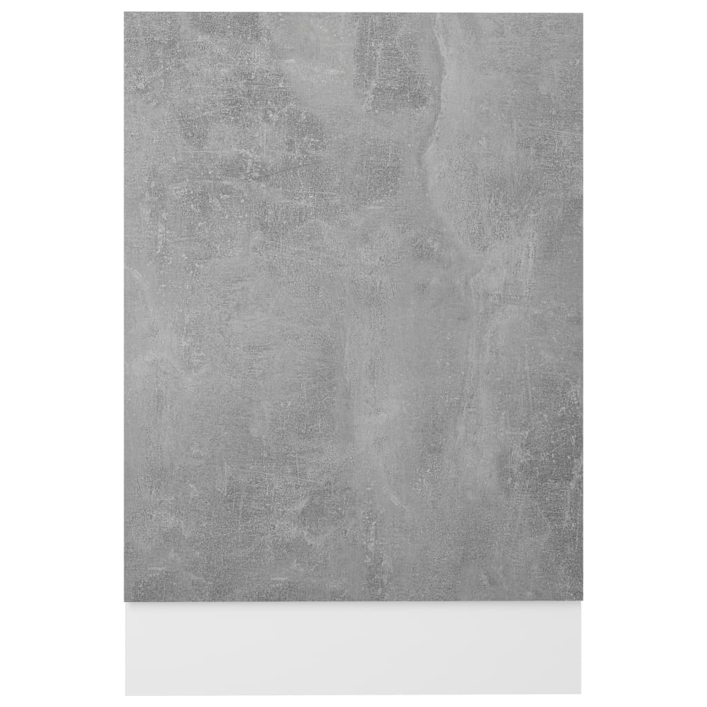 Pannello Lavastoviglie Grigio Cemento 45x3x67 cm Multistrato 802558