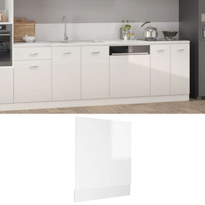 Pannello Lavastoviglie Bianco Lucido 59,5x3x67 cm Truciolato 802567