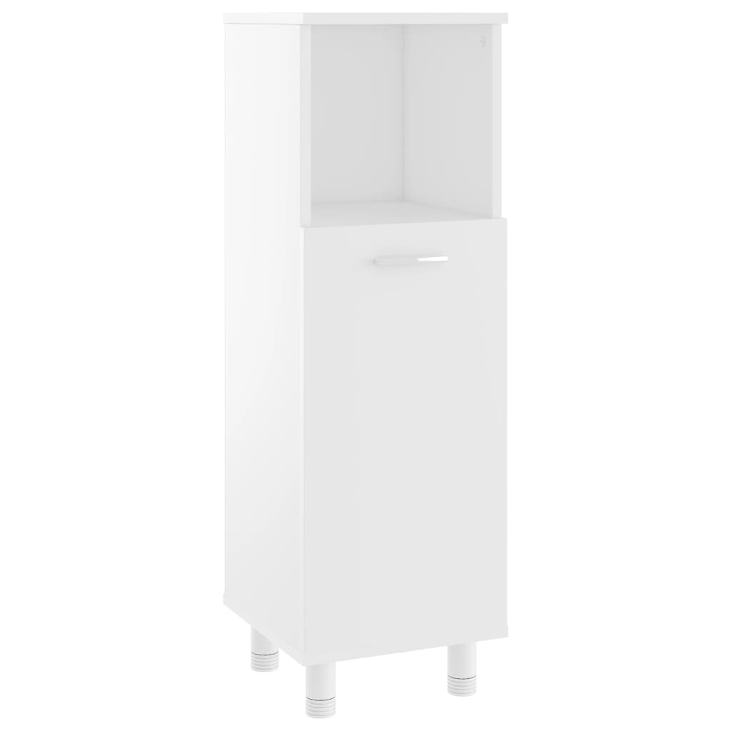 Armadio da Bagno Bianco 30x30x95 cm in Legno Multistrato cod mxl 7109