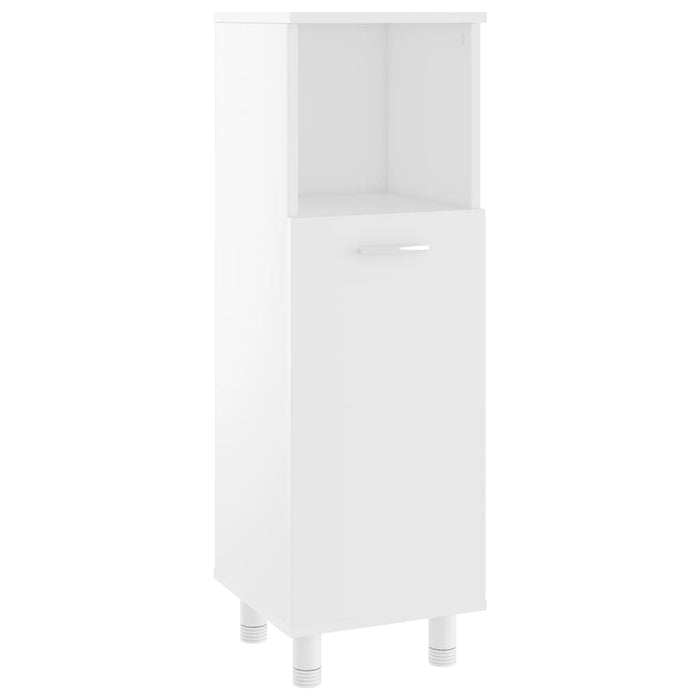 Armadio da Bagno Bianco 30x30x95 cm in Legno Multistrato cod mxl 7109