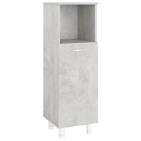 Armadio da Bagno Grigio Cemento 30x30x95 cm in Truciolato cod mxl 14862