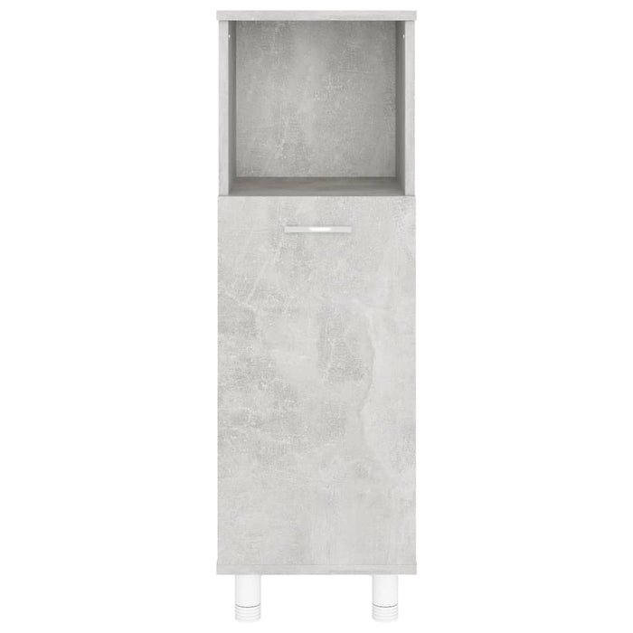 Armadio da Bagno Grigio Cemento 30x30x95 cm in Truciolato cod mxl 14862