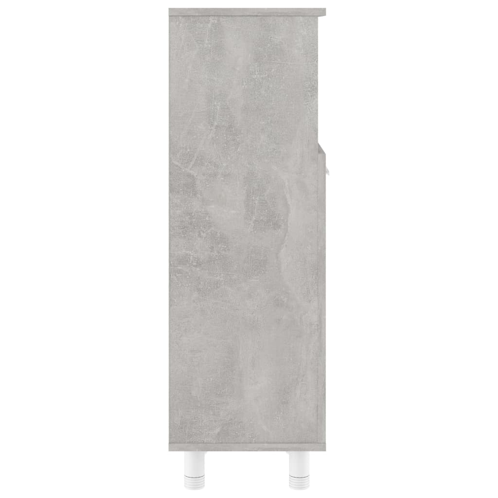 Armadio da Bagno Grigio Cemento 30x30x95 cm in Truciolato cod mxl 14862