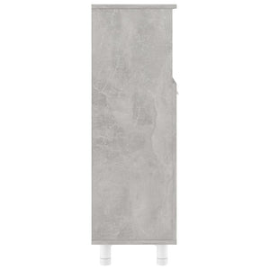 Armadio da Bagno Grigio Cemento 30x30x95 cm in Truciolato cod mxl 14862