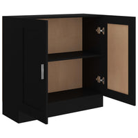 Libreria Nera 82,5x30,5x80 cm in Truciolato